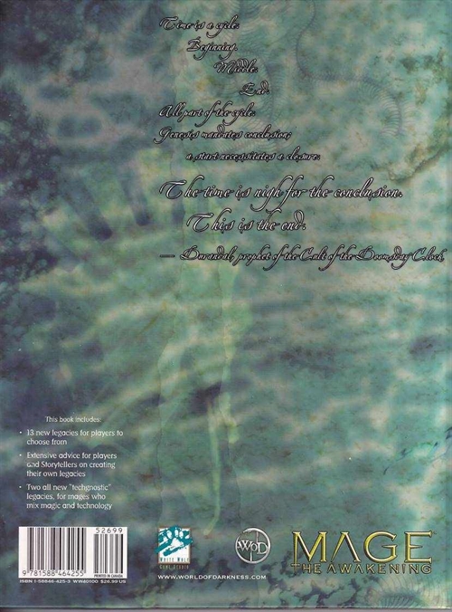 Mage the Awakening - Legacies the Sublime (B Grade) (Genbrug)